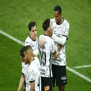 Sao Paulo, Brazil. 02nd Feb, 2022. Jo celebrates his goal during the Campeonato  Paulista football match between Corinthians x Santos at the Neo Quimica  Arena in Sao Paulo, Brazil. Santos won the