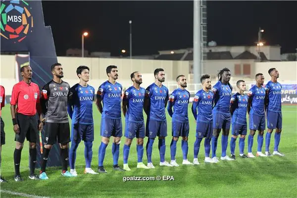 Saudi Arabia's Al Hilal soccer team players celebrate their trophy of the  AFC Champions League 2021 after the team beats South Korea's Pohang  Steelers 2-0 during their final soccermatch at the King