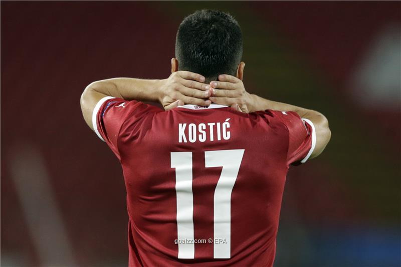 Frankfurt's Kostic out with knee ligament tear