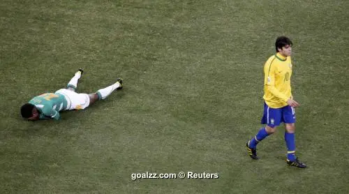 2010 Kaka, Brazil National Team, Match Worn Jersey vs. Zimbabwe