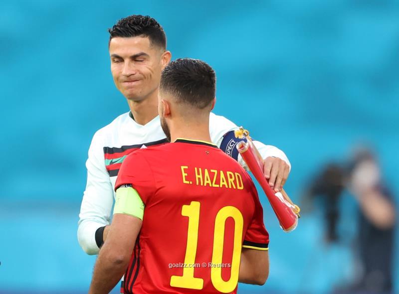 Belgium turn to Eden Hazard, Portugal make two changes